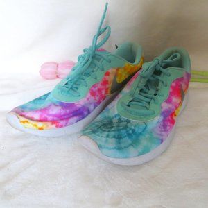 NIKE Tanjun Tropical Twist Print Low Tie Dye Sneaker Womens 8.5 Kids 7Y